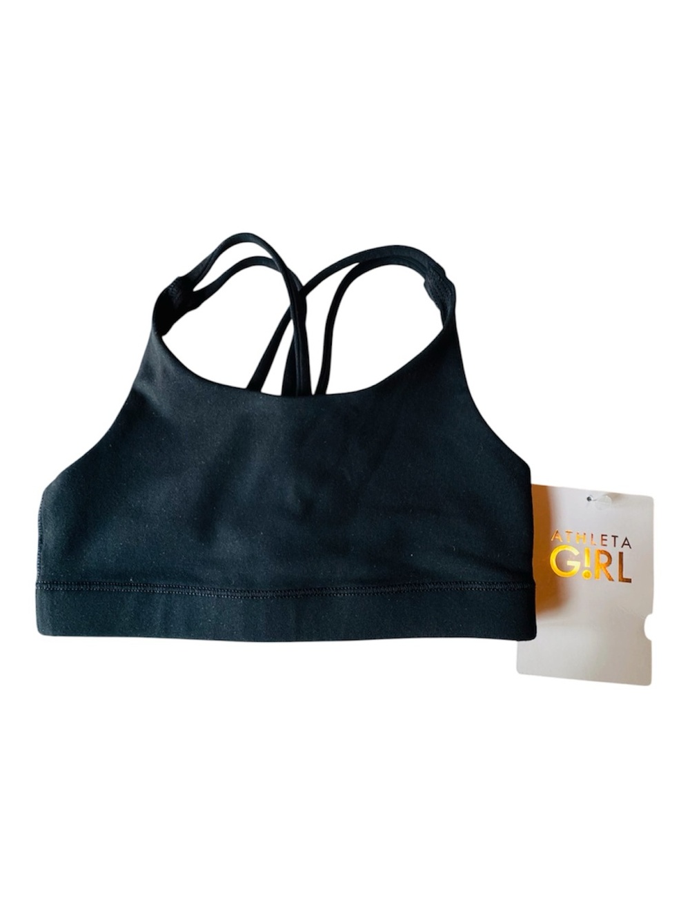 Athleta Girl Black Racerback Sports Bra - Kid
